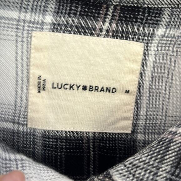 Womens Lucky Brand Plaid Shirt Size Medium - Picture 2 of 7